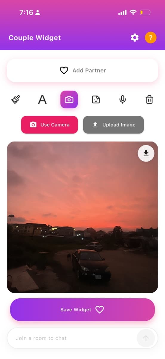 Bebe — a couple widget app Frank shipped