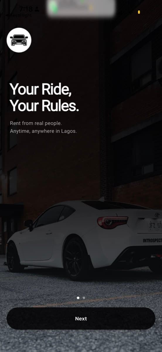 Qent · P2P Car Rental